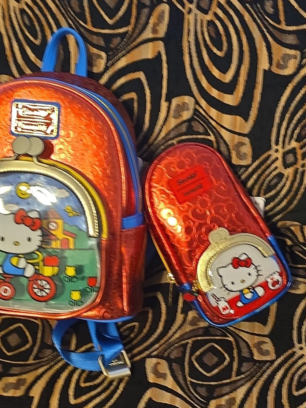 Sanrio x Loungefly 50th Anniversary Metallic Pencil Case/Backpack Set - NWT!